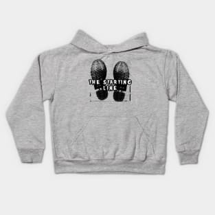 the starting line classic boot Kids Hoodie